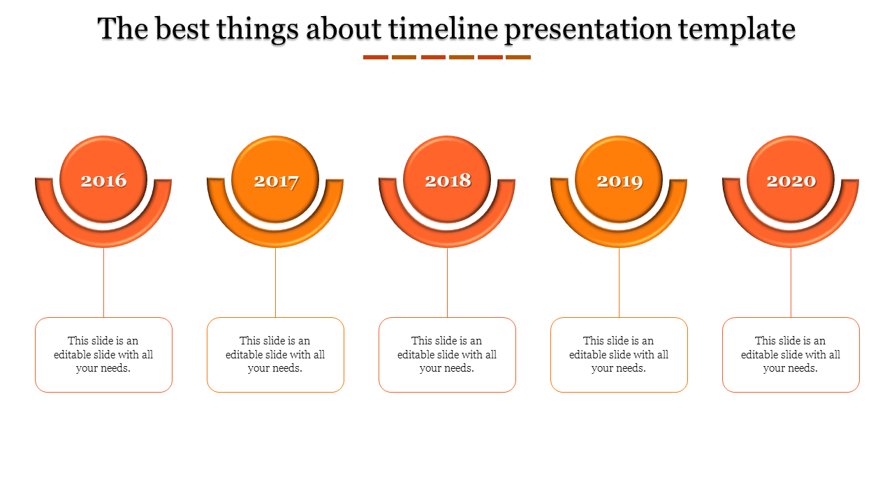 timeline presentation template-Orange